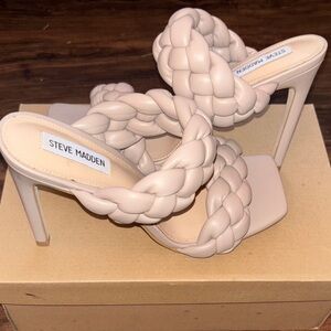 Steve Madden Women's Nude Braided Heels